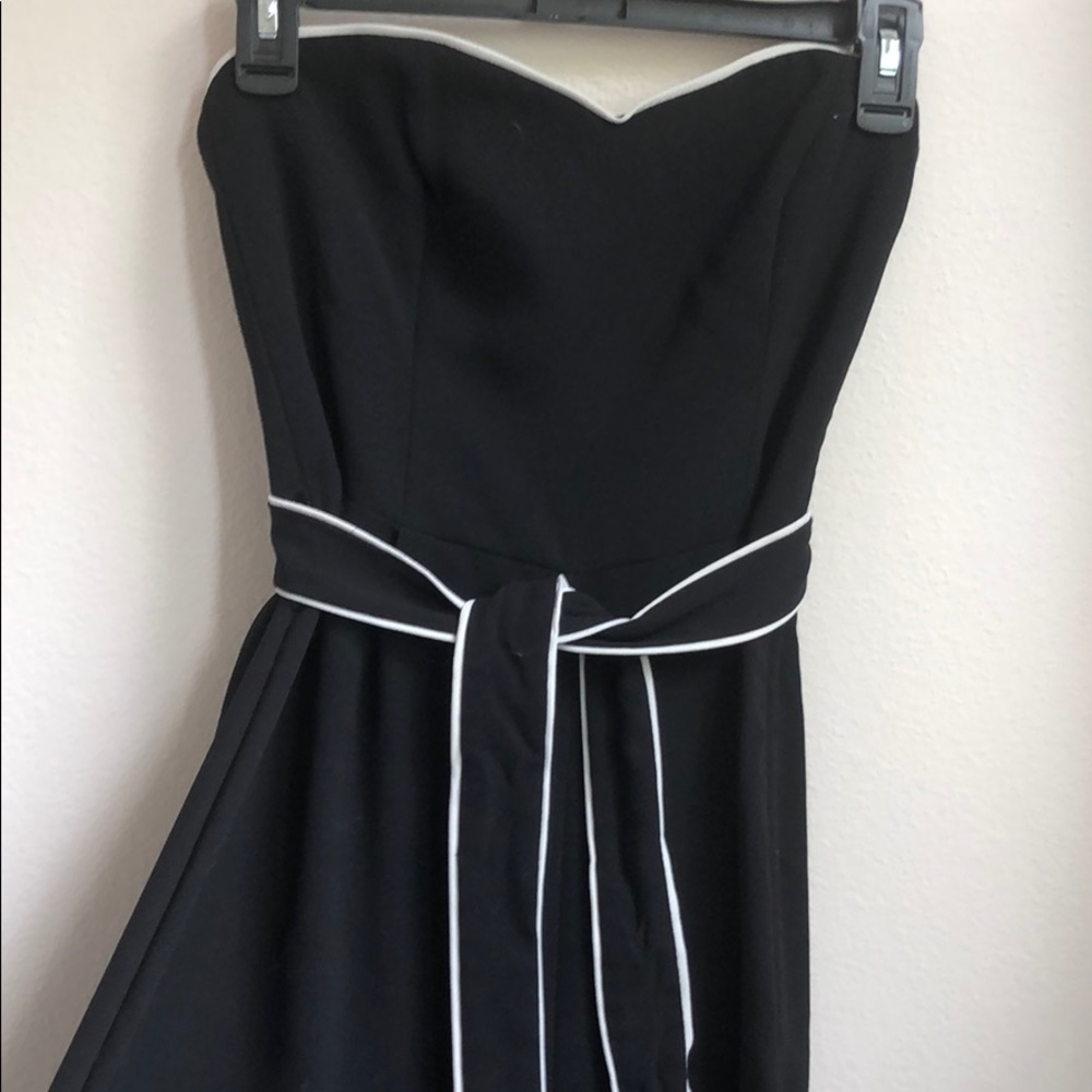 Strapless sweetheart neckline jumpsuit